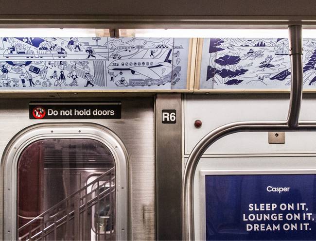 Image result for casper ad subway
